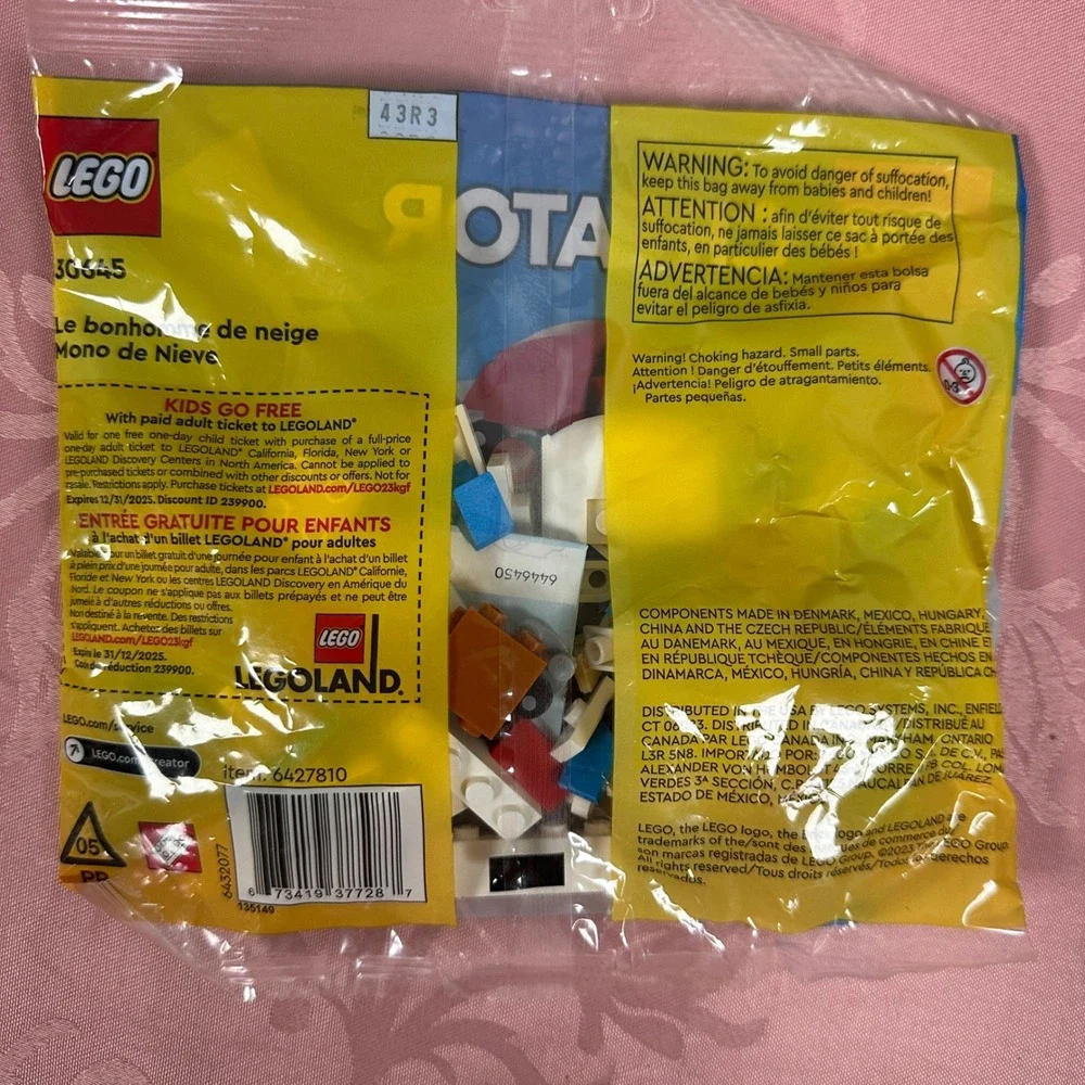 LEGO Creator Snowman 30645 Holiday Polybag Building Toy 78 Pieces New Sealed